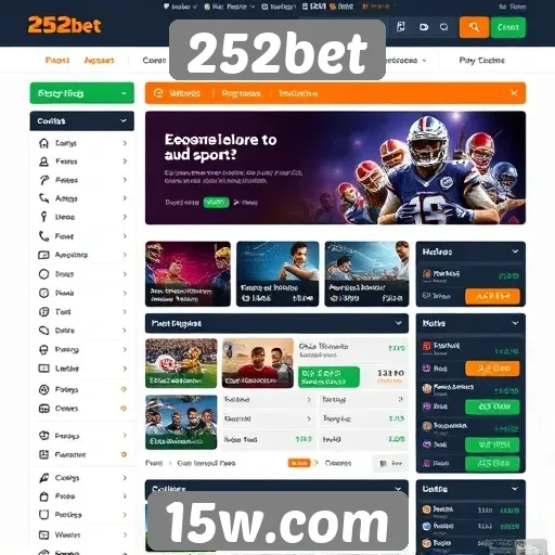 Análise da interface do site 252bet